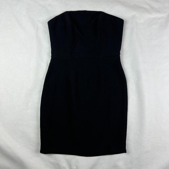 Love Lola Size S Black Strapless Mini Dress with Elastic Criss-Cross Straps - Picture 1 of 6